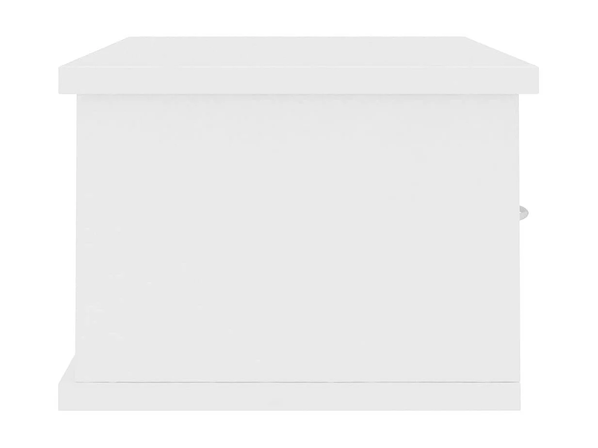 Étagère murale avec tiroirs Blanc 60x26x18,5