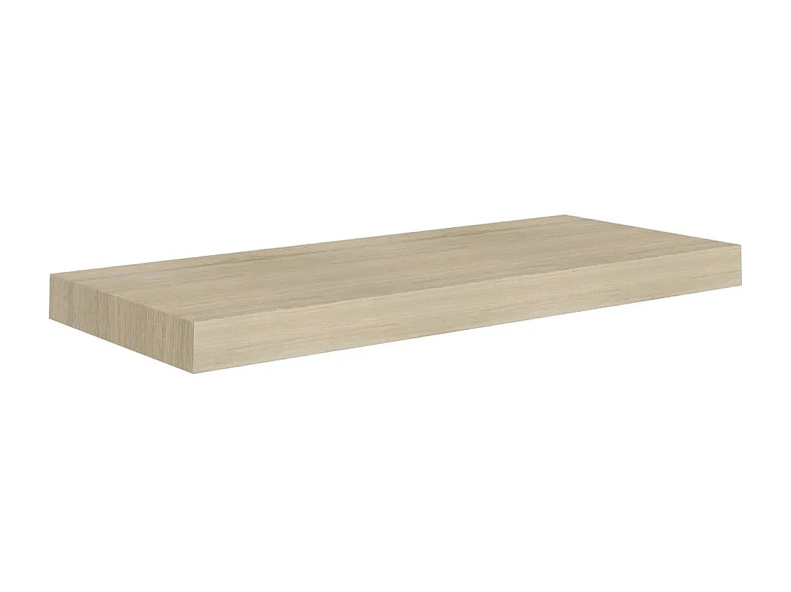 Étagères murales flottantes 2 pcs Chêne 60x23,5x3,8 MDF