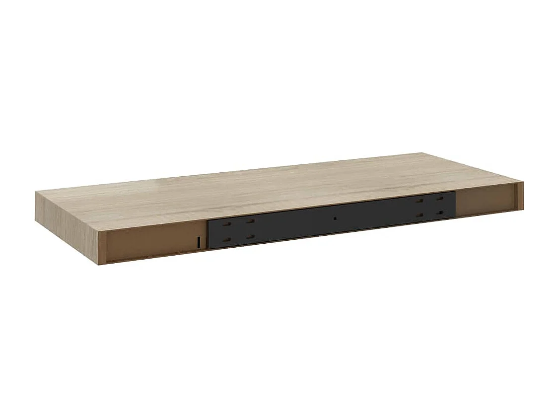 Étagères murales flottantes 2 pcs Chêne 60x23,5x3,8 MDF