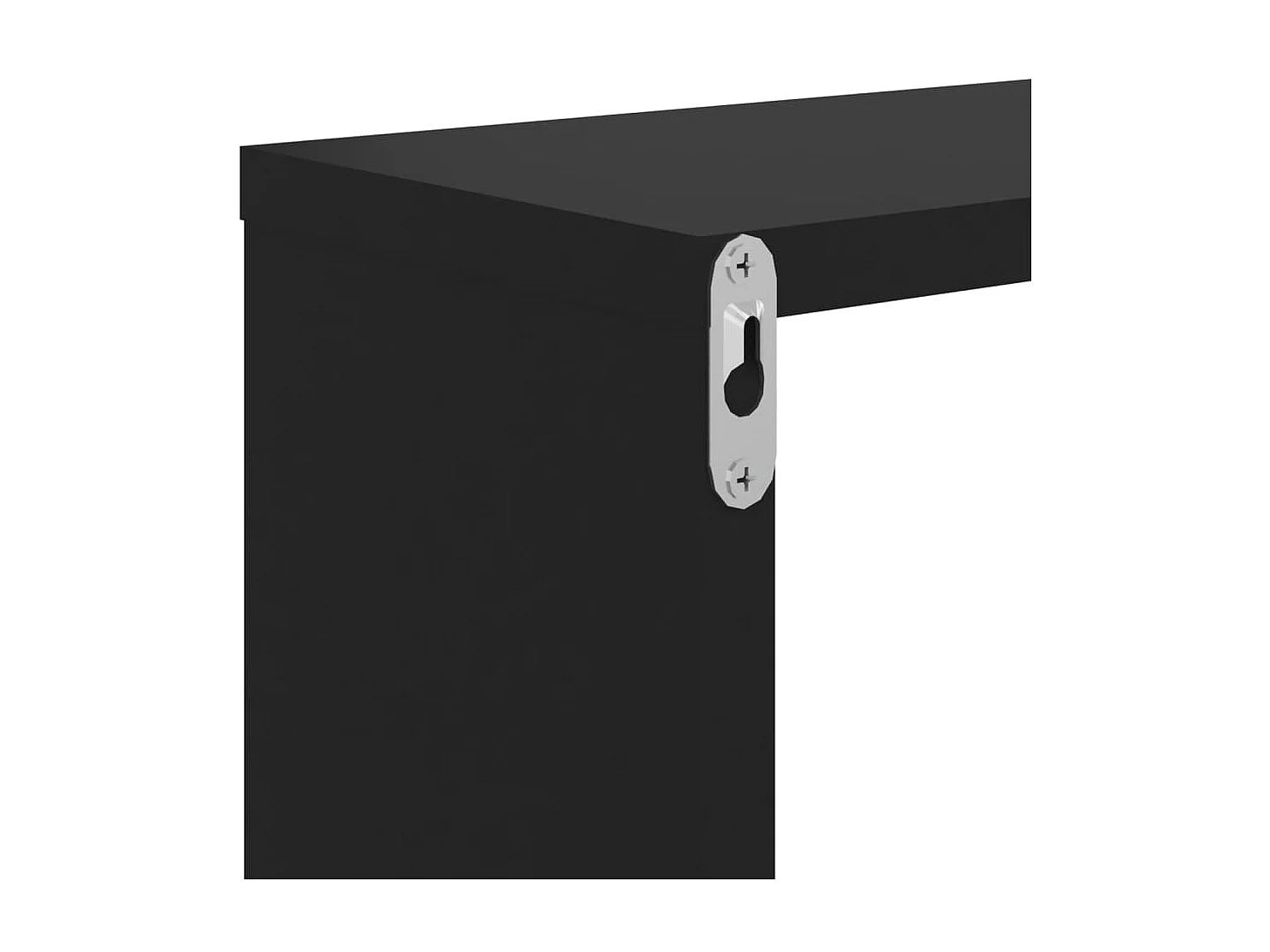 Étagères murales 2 pcs Noir 50x15x50 2