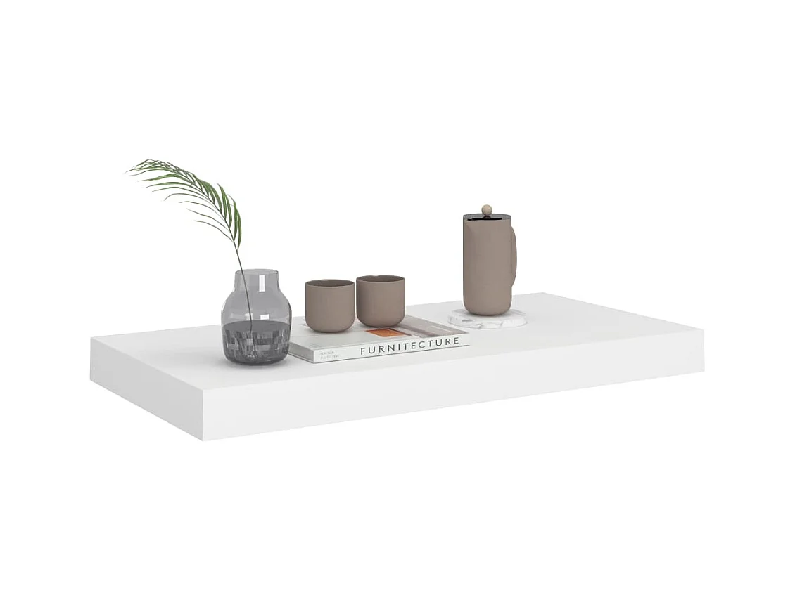 Étagère murale flottante Blanc 50x23x3,8 MDF