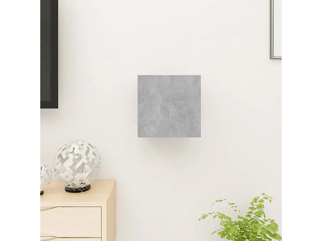 Étagère murale Gris béton 30,5x30x30