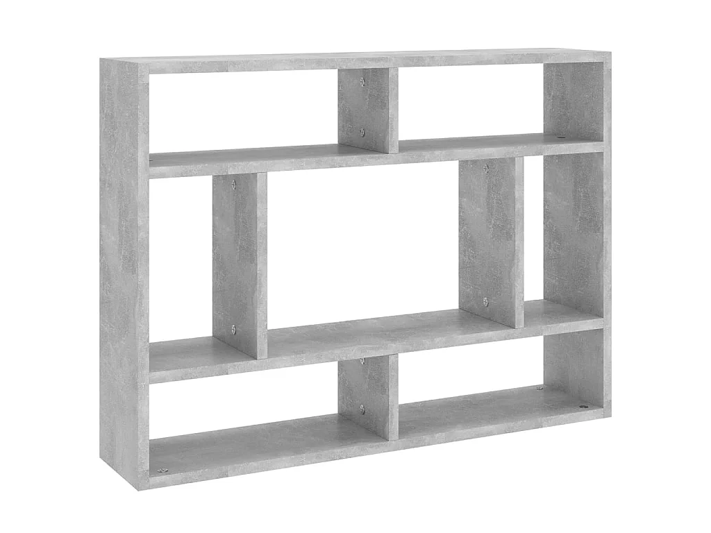 Étagère murale Gris béton 75x16x55