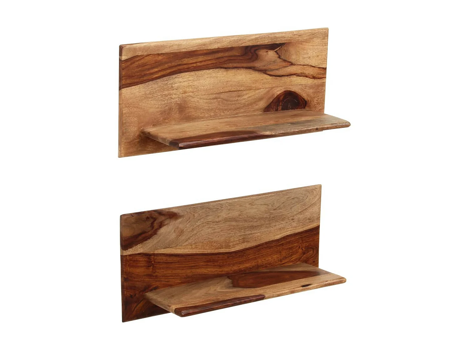 Étagères murales 2 pcs 58 x 26x20 Bois de Sesham massif