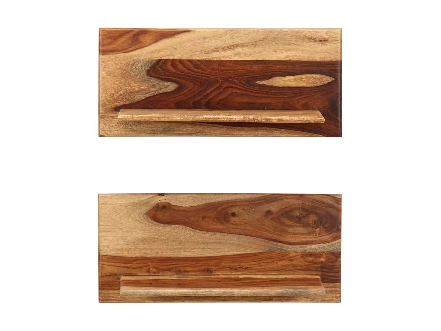 Étagères murales 2 pcs 58 x 26x20 Bois de Sesham massif