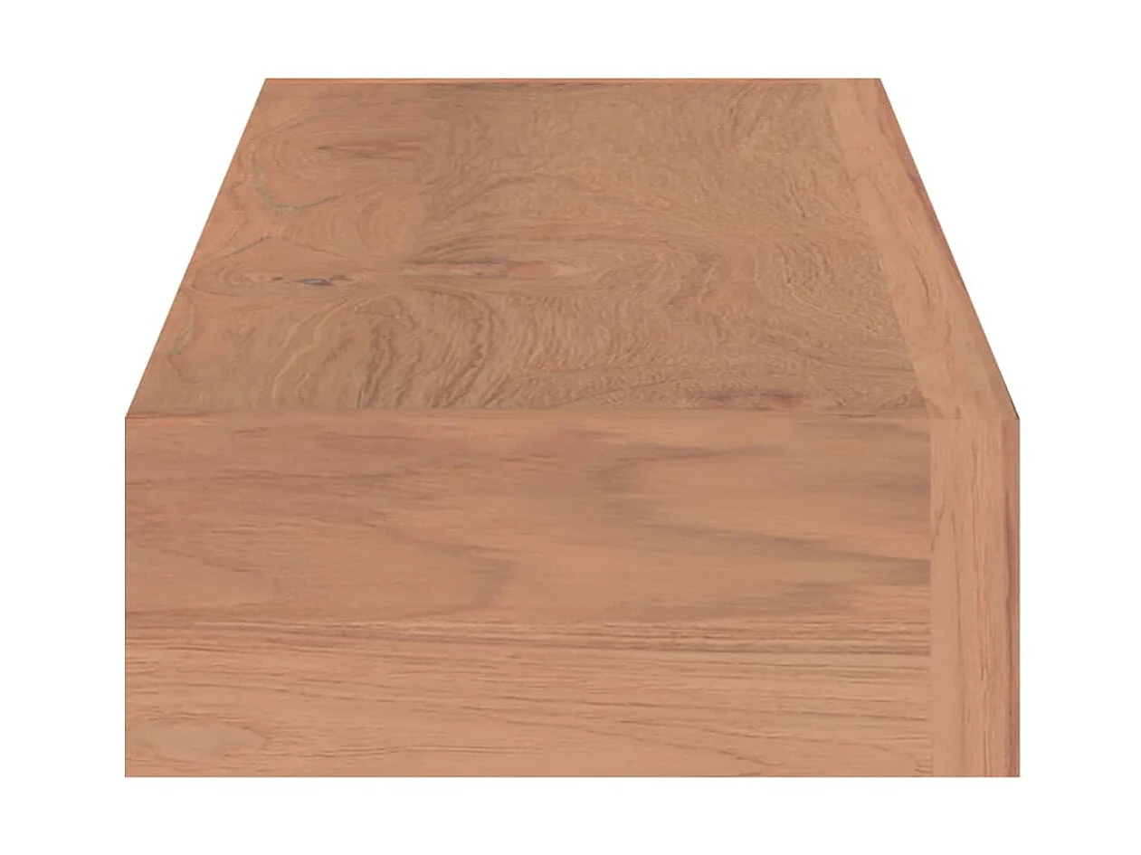 Étagères murales 2 pcs 90x15x6 Bois de teck massif