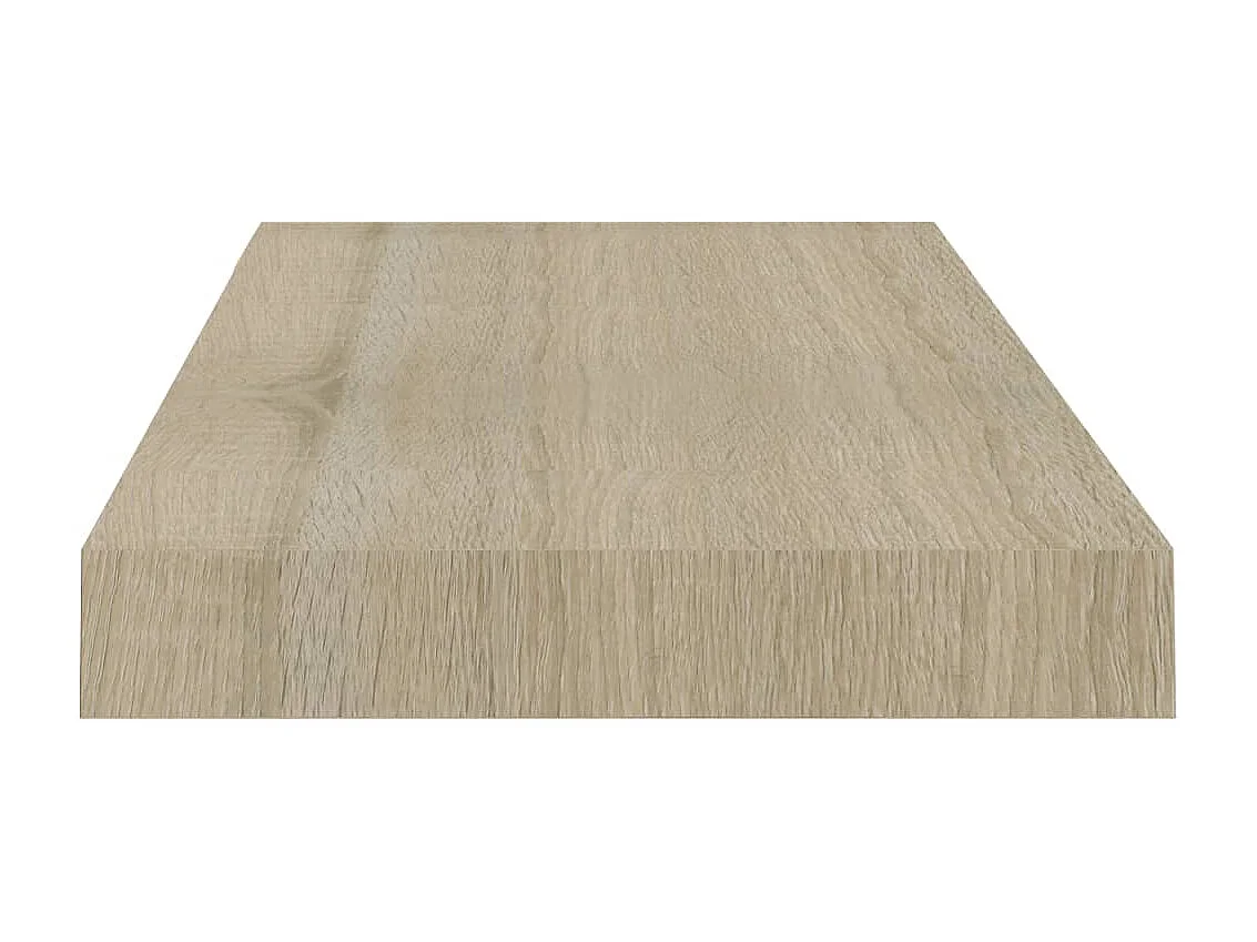 Étagères murales flottantes 2 pcs Chêne 50x23x3,8 MDF