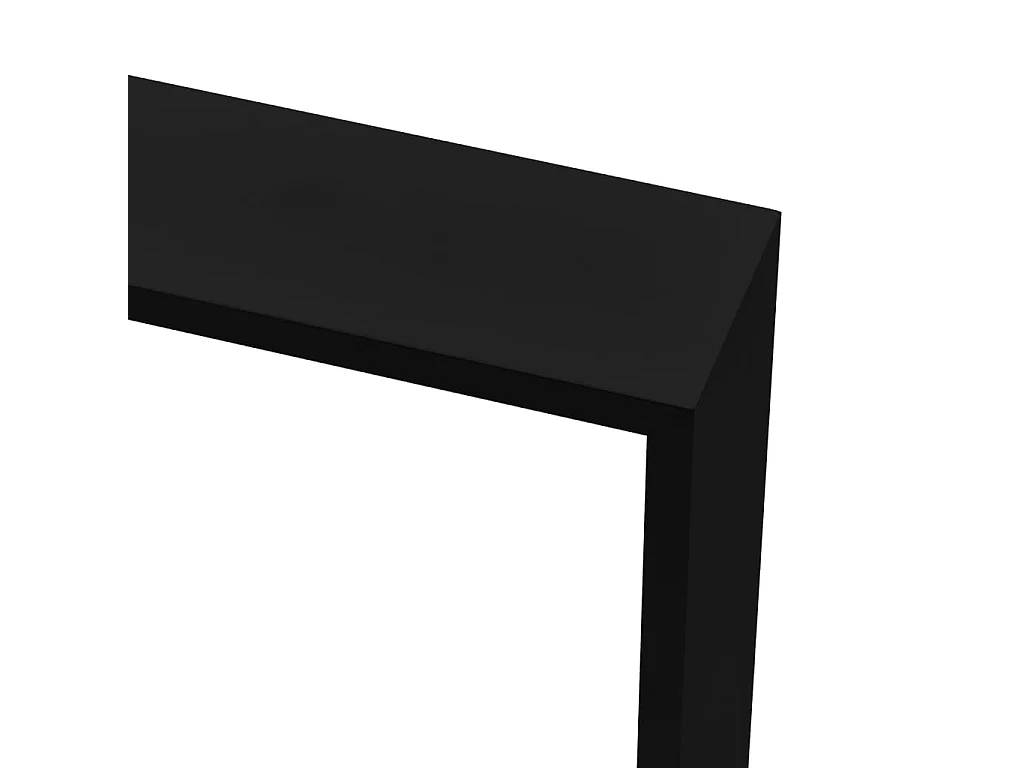 Étagères murales sous forme de cube 3 pcs Noir MDF