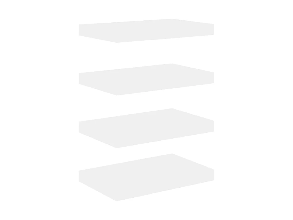 Étagères flottantes 4 pcs Chêne et blanc 40x23x3,8 MDF