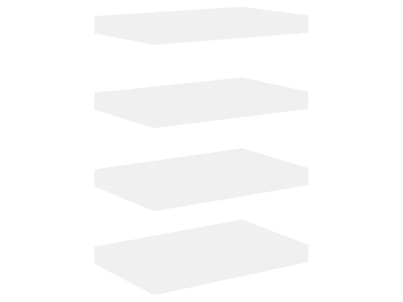 Étagères flottantes 4 pcs Chêne et blanc 40x23x3,8 MDF