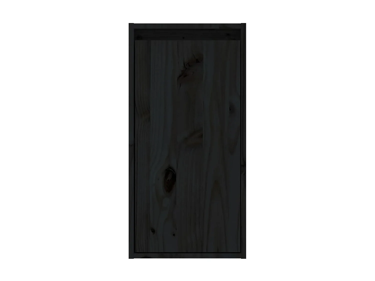 Armoires murales 2 pcs Noir 30x30x60 Bois de pin massif
