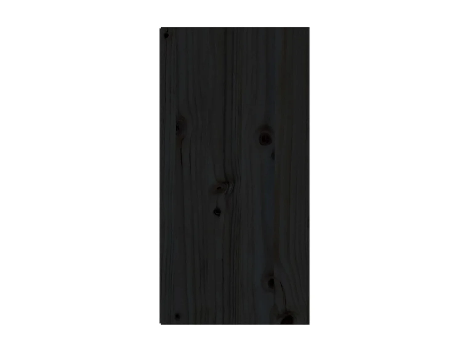 Armoires murales 2 pcs Noir 30x30x60 Bois de pin massif