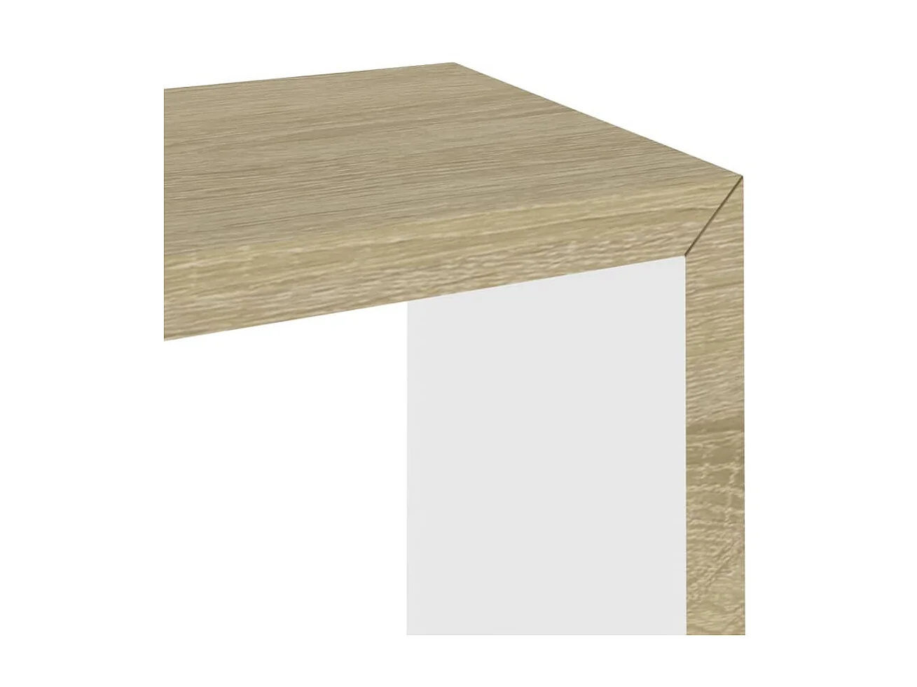 Étagères murales sous forme de cube 3 pcs Blanc et chêne sonoma