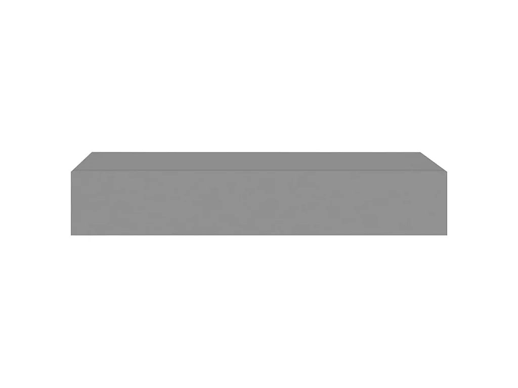 Étagères à tiroirs murales 2 pcs Gris 60x23,5x10 MDF