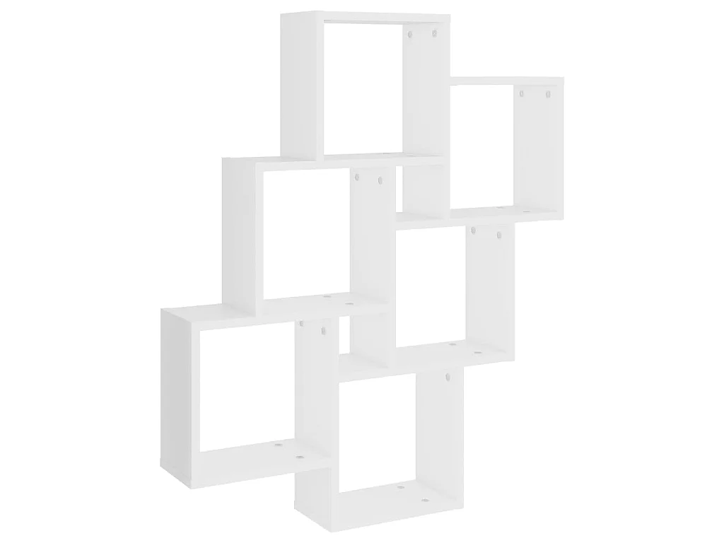 Étagère cube murale Blanc 78x15x93