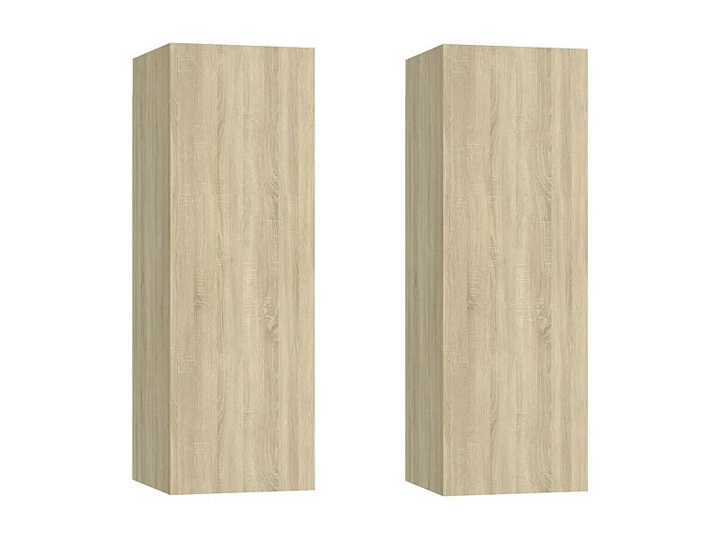 Etagère murale 2 pcs Chêne sonoma 30,5x30x90