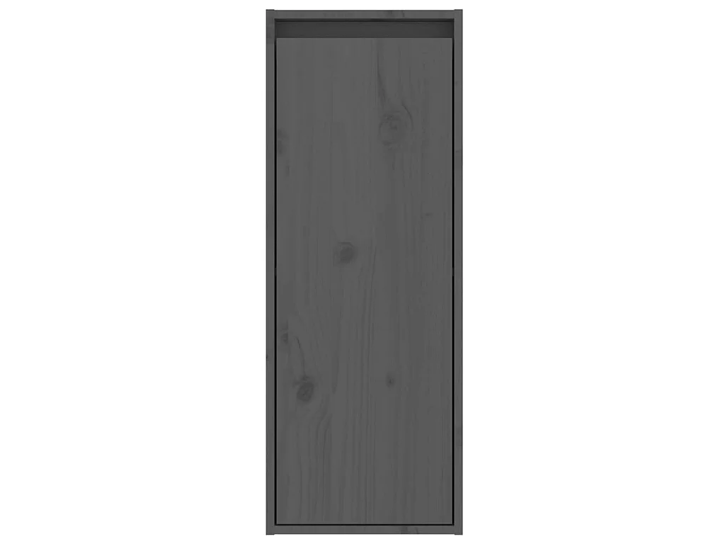 Armoire murale Gris 30x30x80 Bois de pin massif