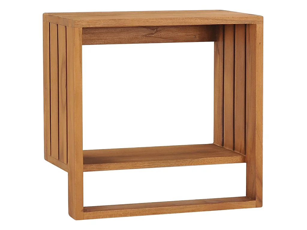 Porte-serviette mural 35x20x35 Bois de teck solide