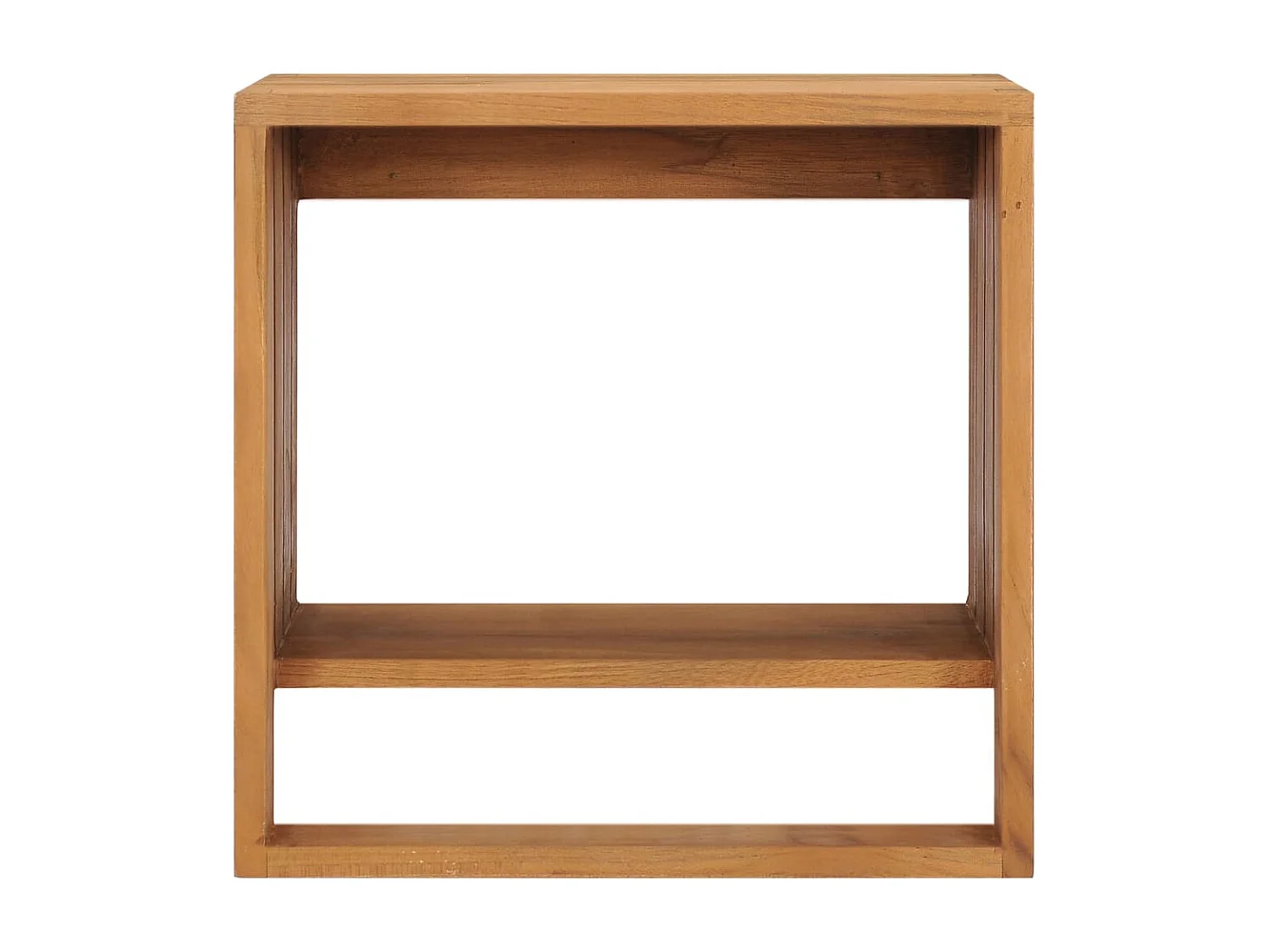 Toallero de pared de teca maciza 35x20x35 cm Marrón