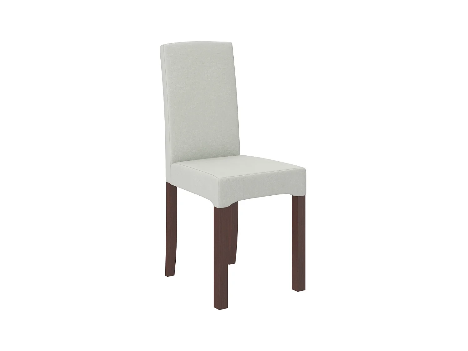 Ensemble table extensible 140-180cm et 6 chaises en bois Noyer foncé et tissu beige clair Zakria