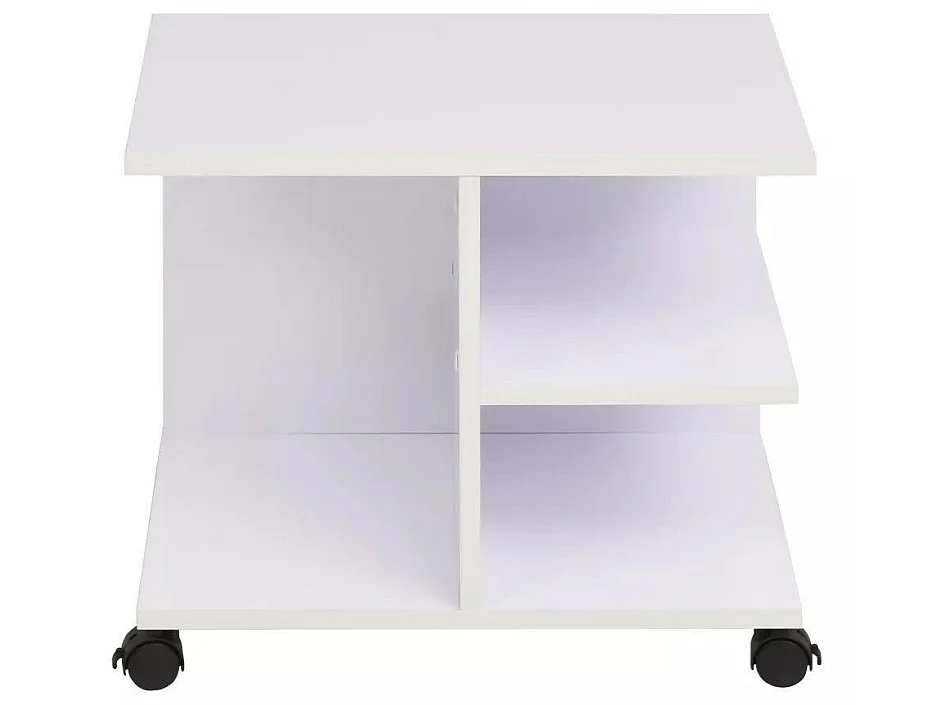 Estantería con ruedas blanca 50x35x42 cm