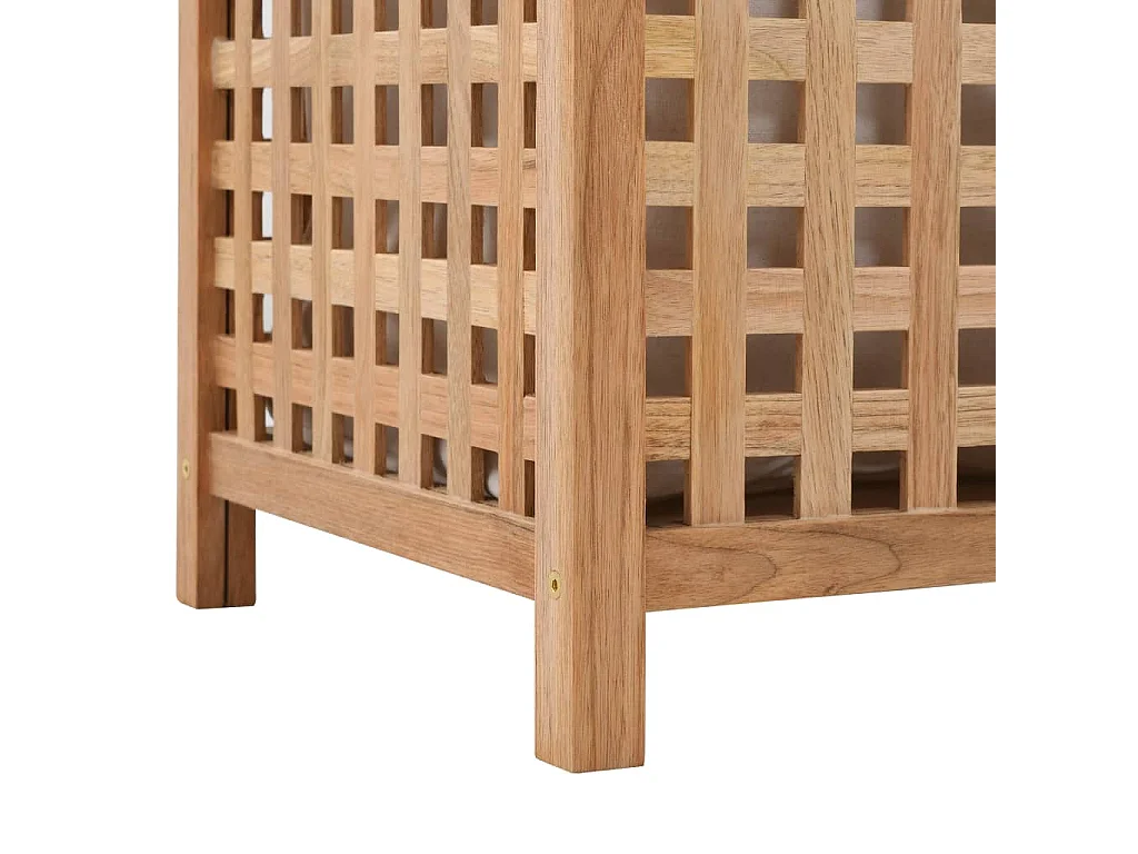 Coffre à linge 39 x 39x65 Bois de noyer massif