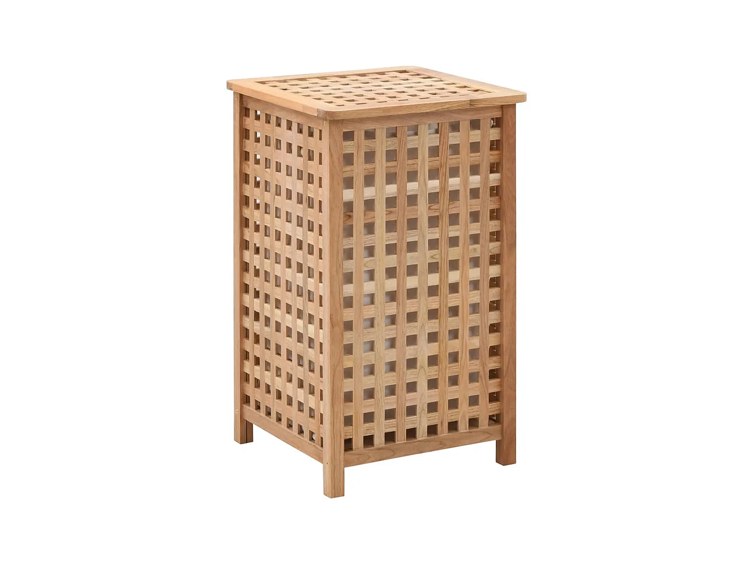 Coffre à linge 39 x 39x65 Bois de noyer massif