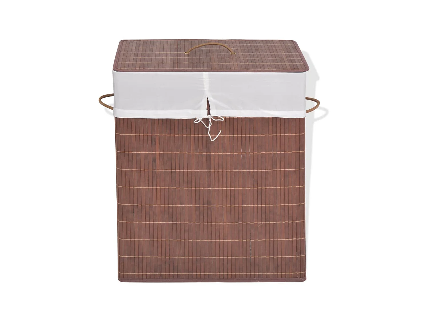 Panier à linge rectangulaire Bambou Marron 2