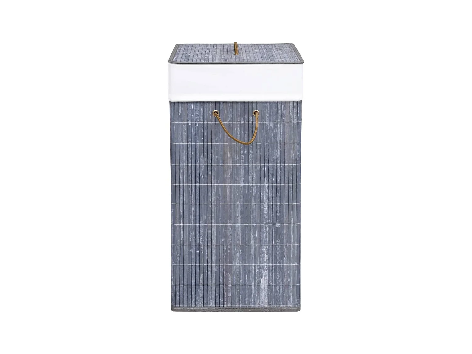 Panier à linge Bambou Gris 83 L