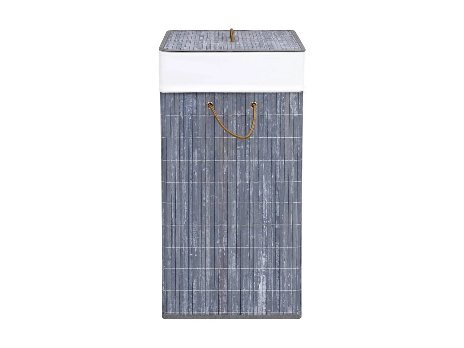 Panier à linge Bambou Gris 83 L