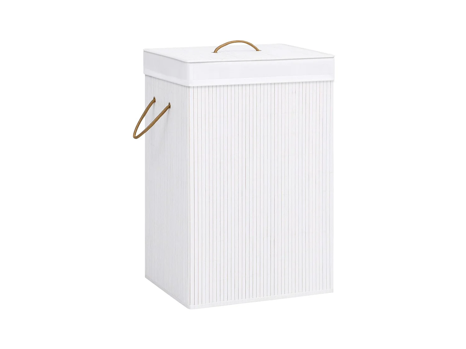 Panier à linge Bambou Blanc