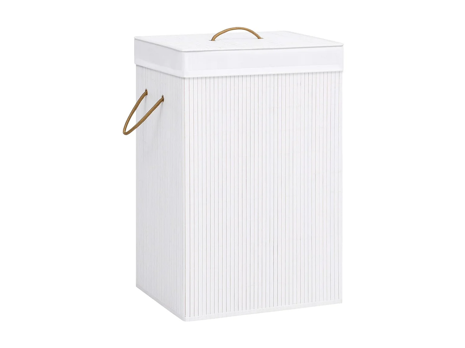 Panier à linge Bambou Blanc