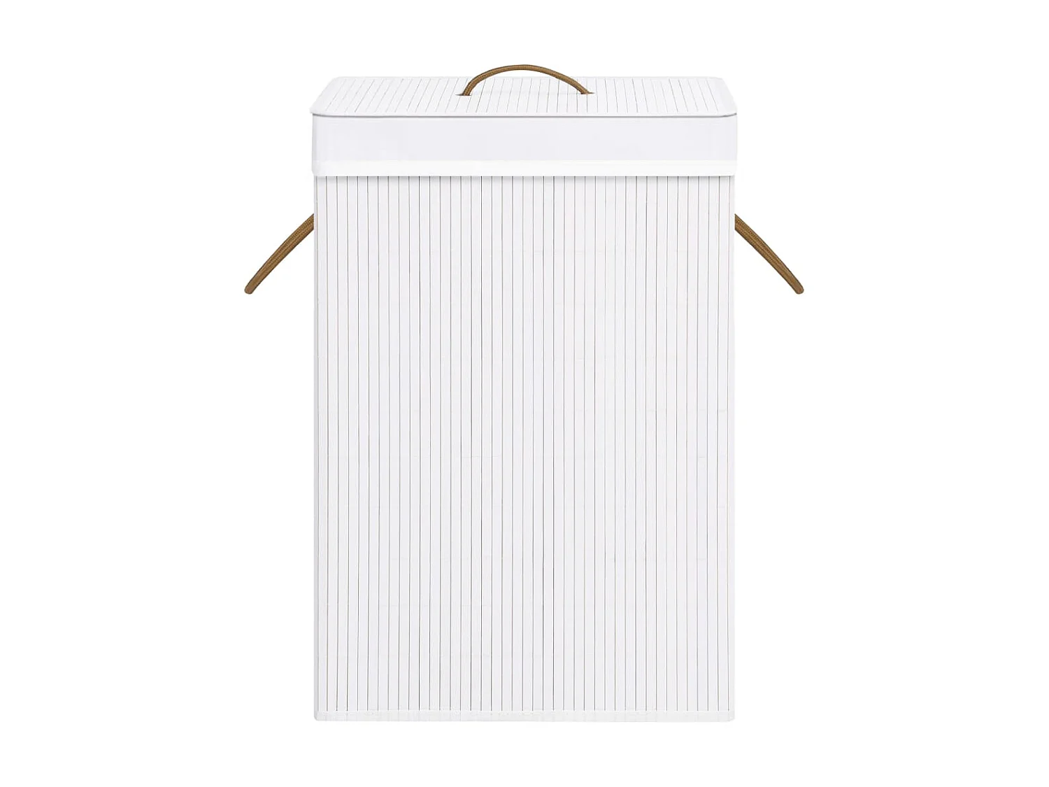 Panier à linge Bambou Blanc