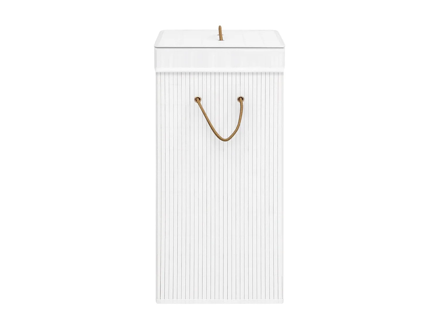 Panier à linge Bambou Blanc