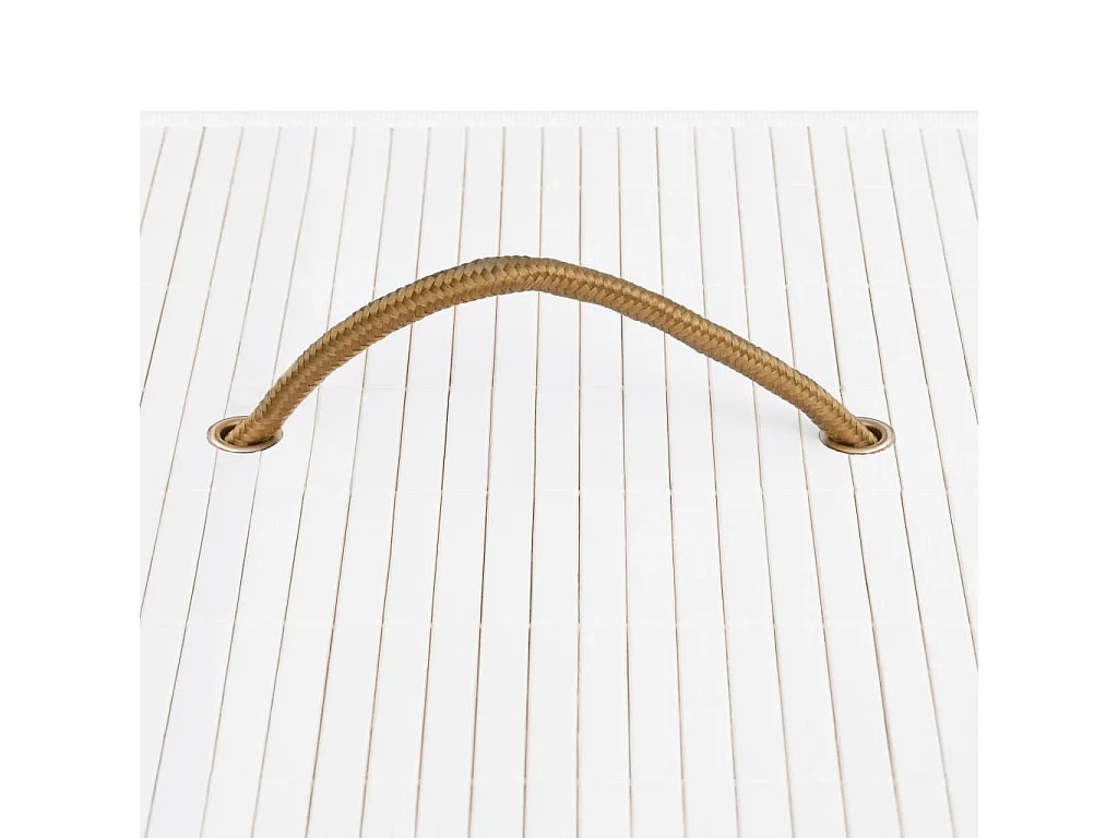 Panier à linge Bambou Blanc
