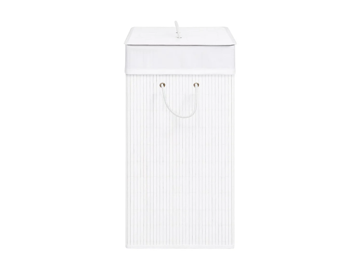 Panier à linge Bambou Blanc 100 L