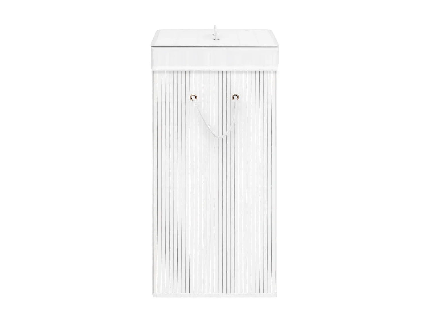 Panier à linge Bambou Blanc 72 L