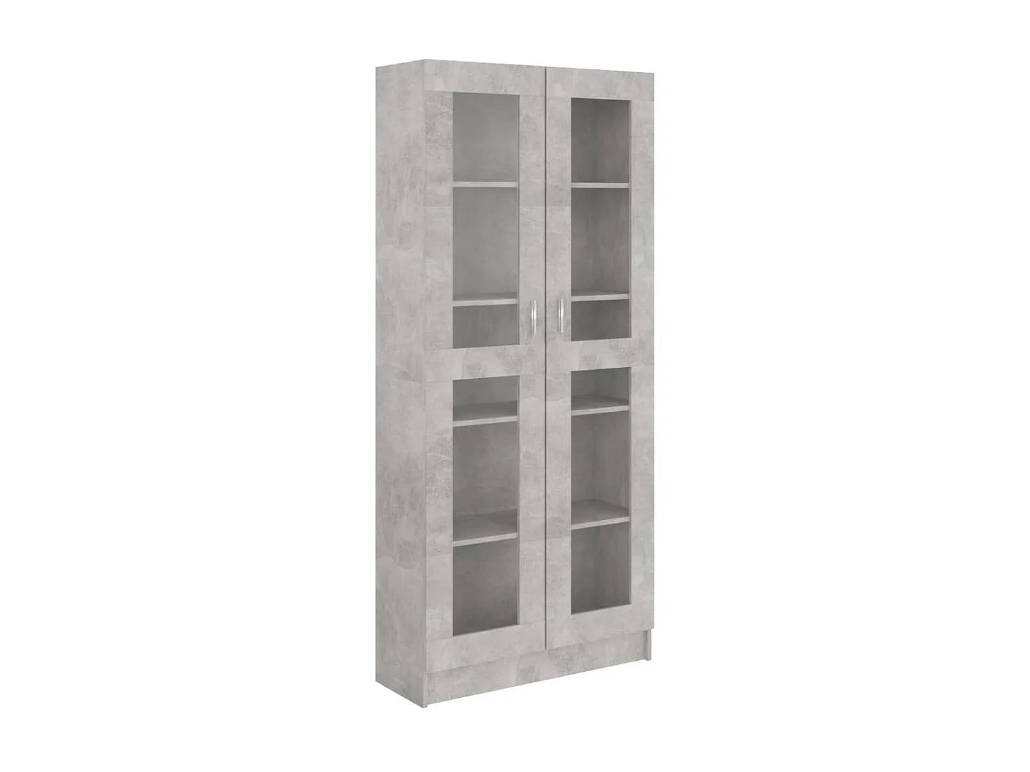 Armoire à vitrine Gris béton 82,5x30,5x185,5