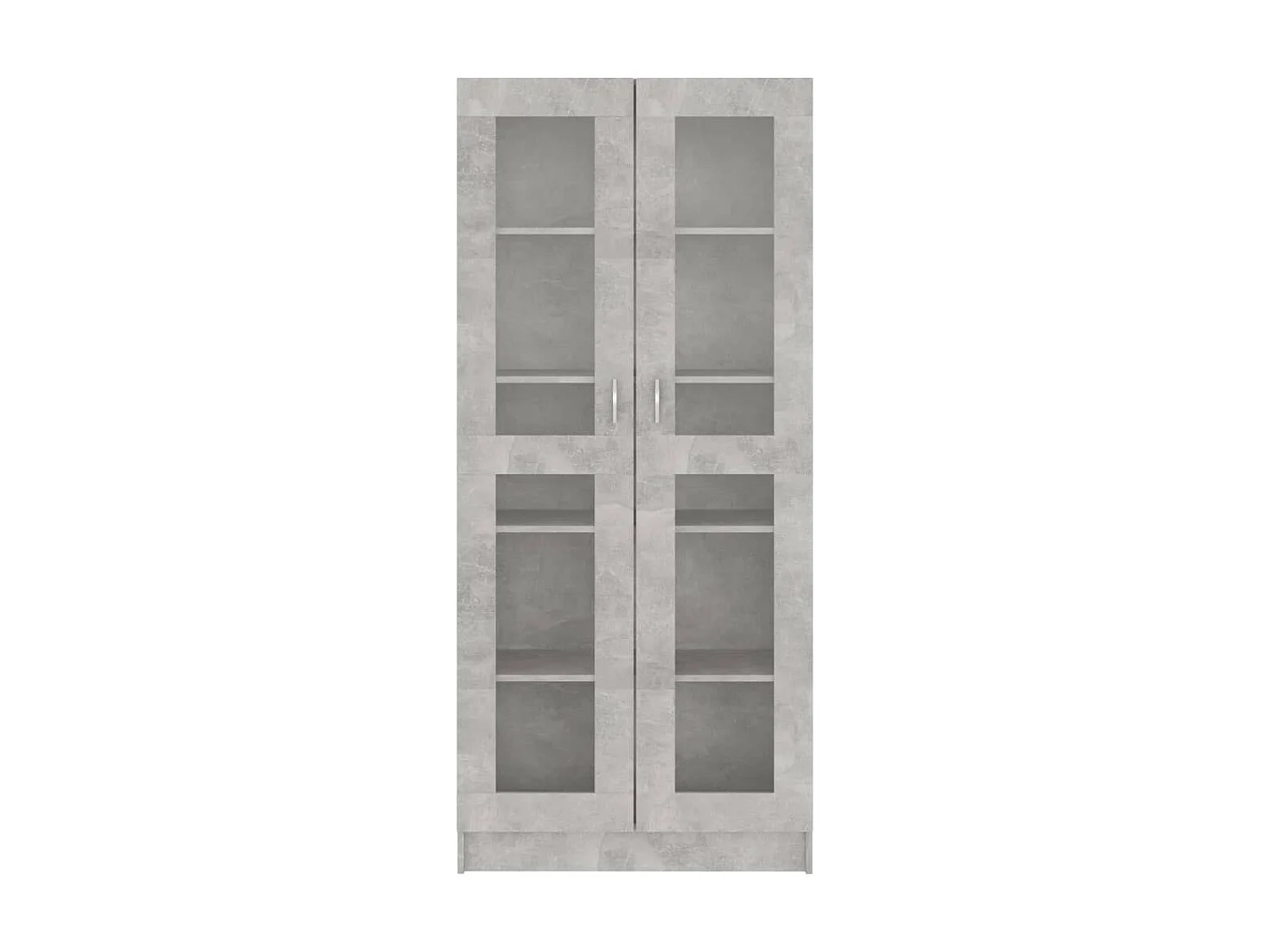Armoire à vitrine Gris béton 82,5x30,5x185,5