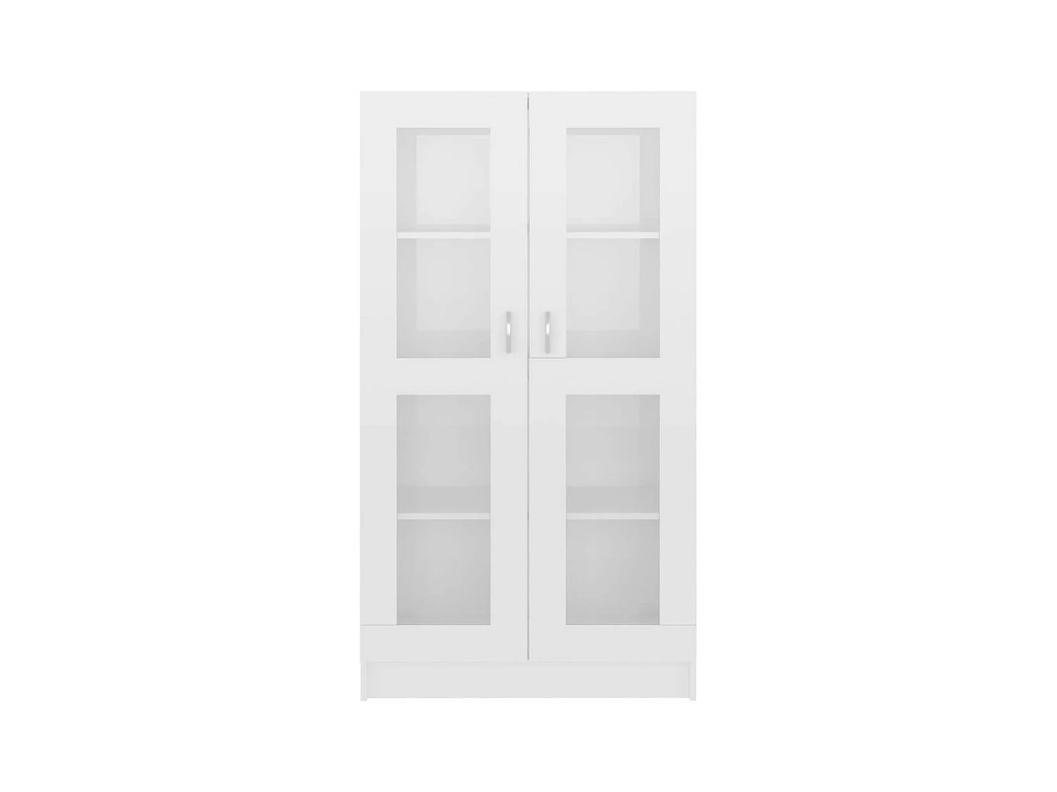 Armoire à vitrine Blanc brillant 82,5x30,5x150