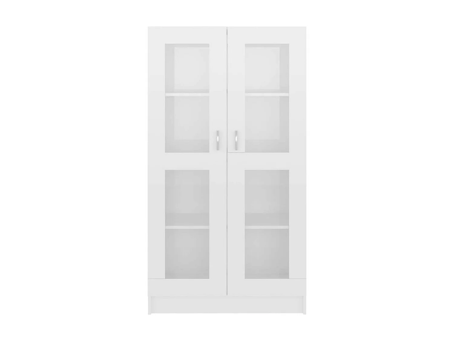 Armoire à vitrine Blanc brillant 82,5x30,5x150