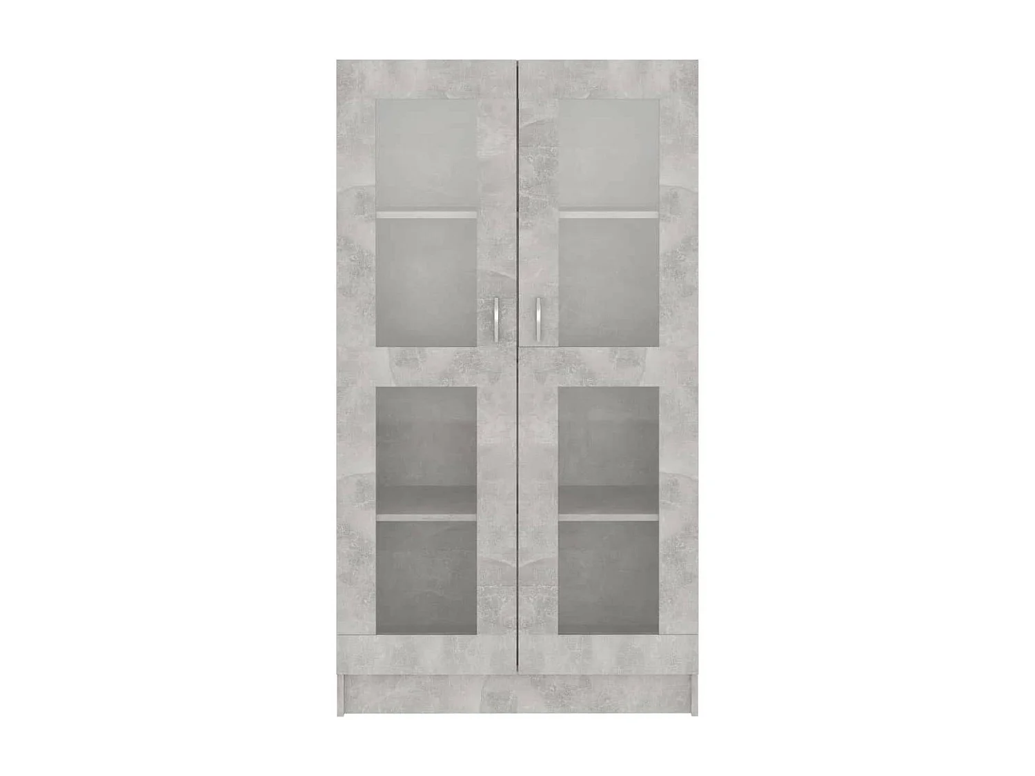 Armoire à vitrine Gris béton 82,5x30,5x150