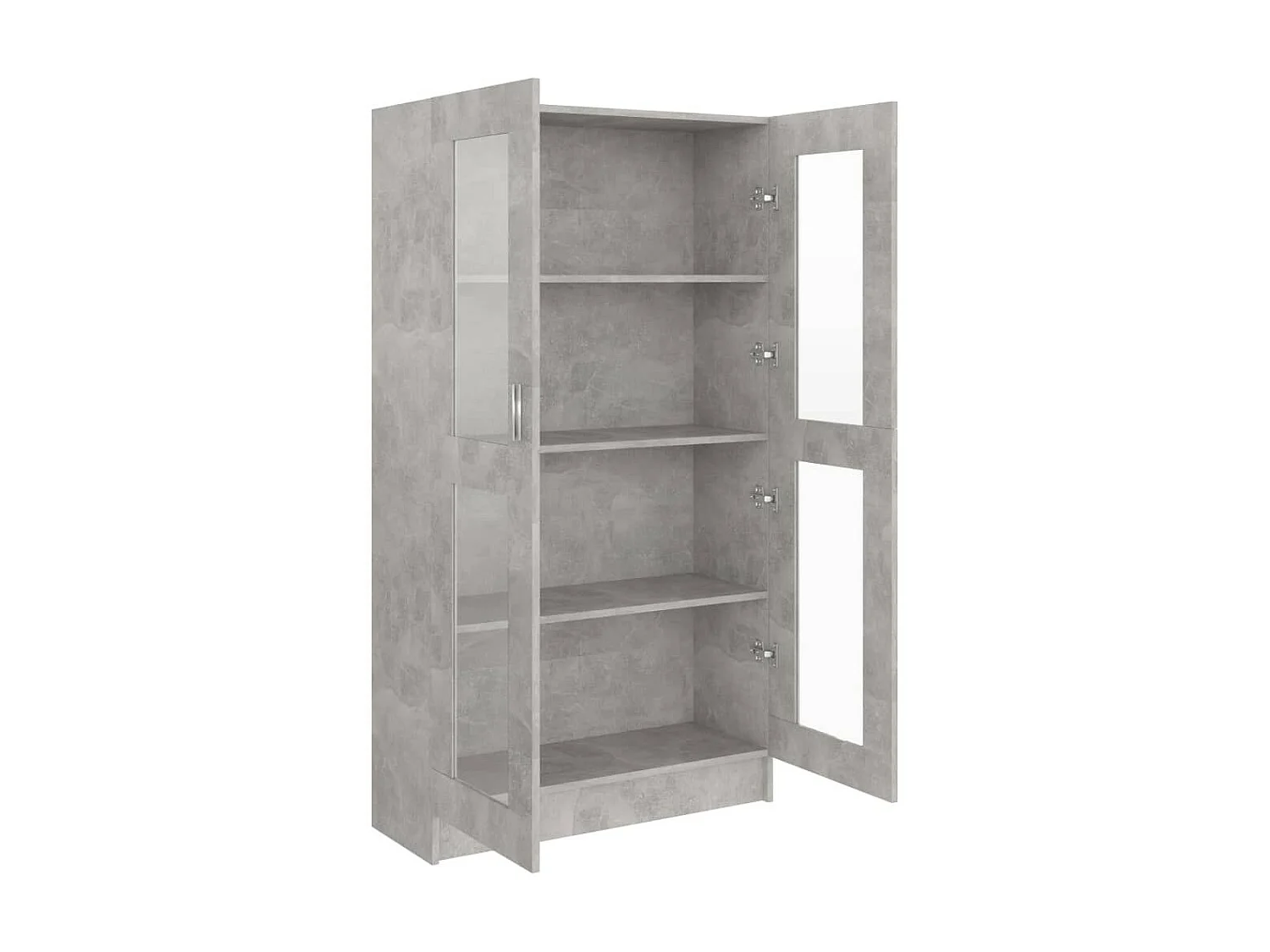 Armoire à vitrine Gris béton 82,5x30,5x150