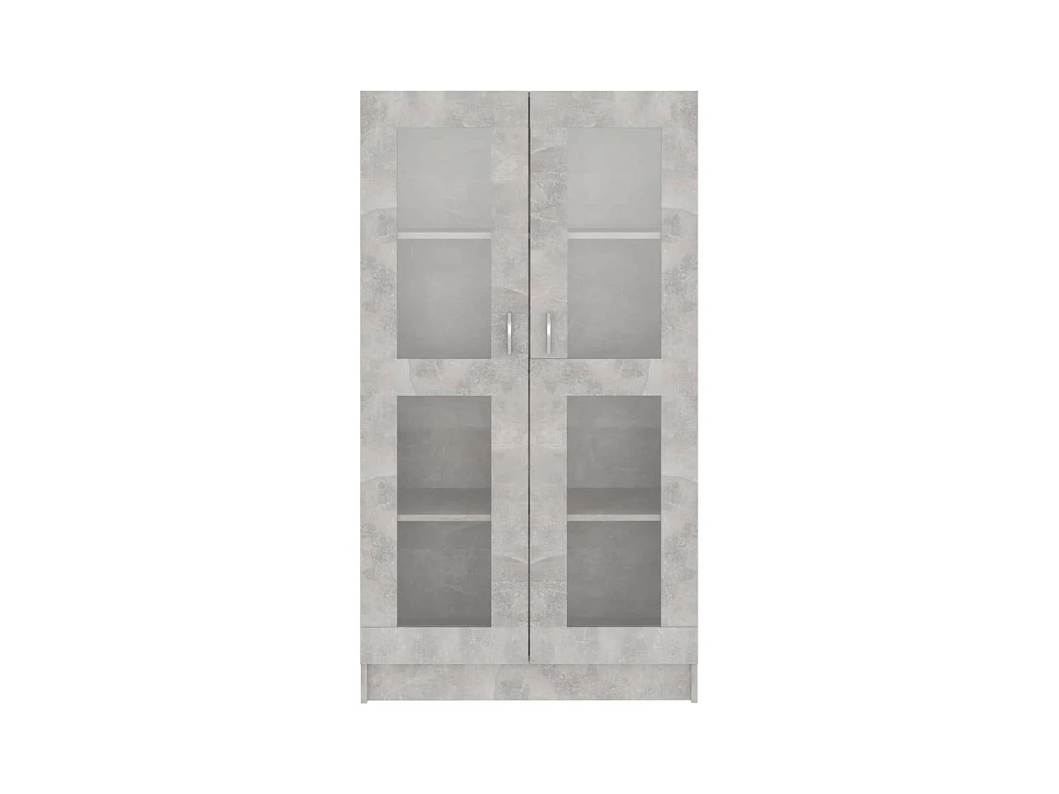 Armoire à vitrine Gris béton 82,5x30,5x150