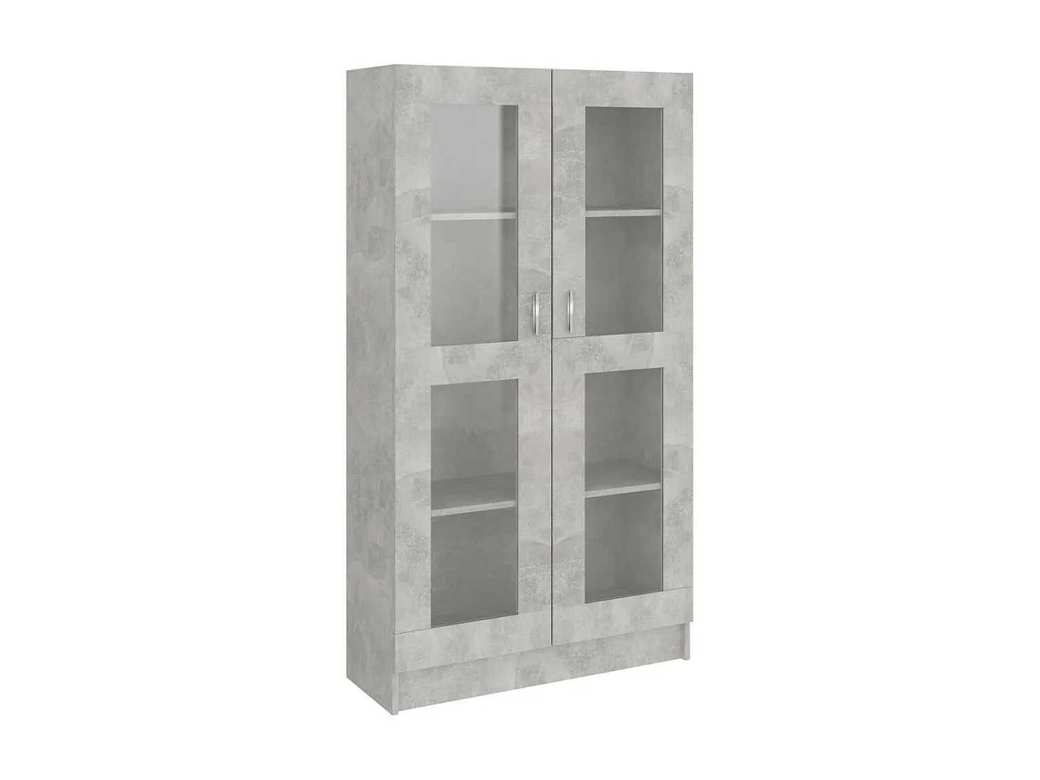 Armoire à vitrine Gris béton 82,5x30,5x150