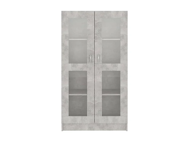 Armoire à vitrine Gris béton 82,5x30,5x150