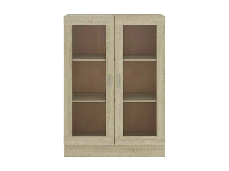Armoire à vitrine Chêne sonoma 82,5x30,5x115