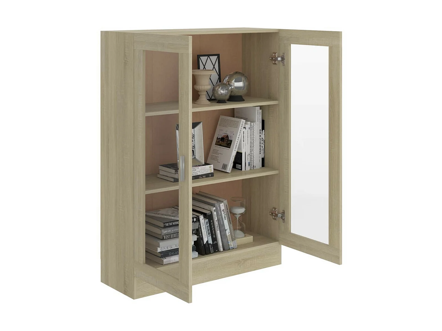 Armoire à vitrine Chêne sonoma 82,5x30,5x115