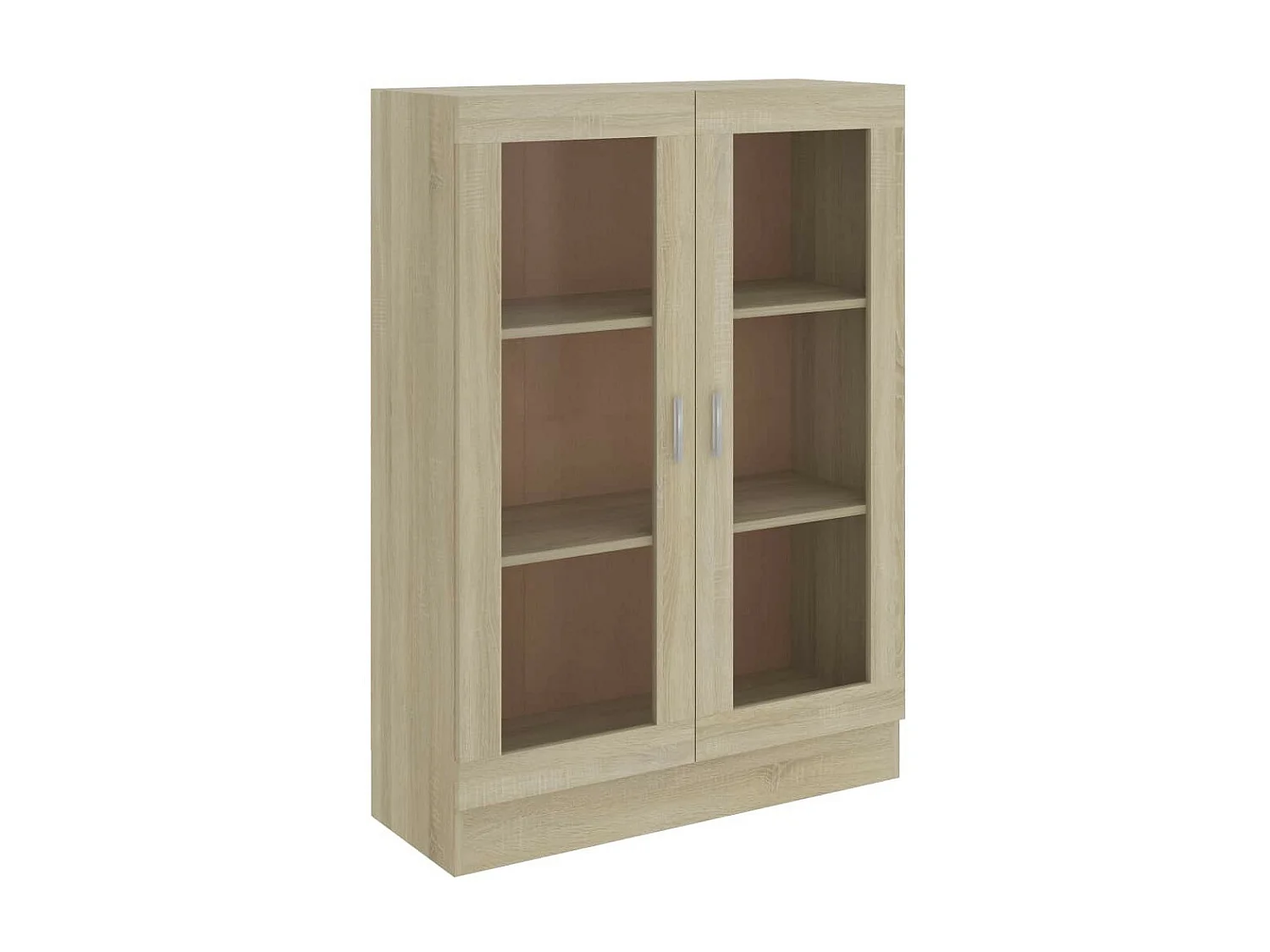 Armoire à vitrine Chêne sonoma 82,5x30,5x115