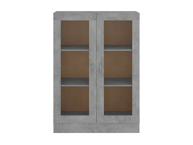 Armoire à vitrine Gris béton 82,5x30,5x115